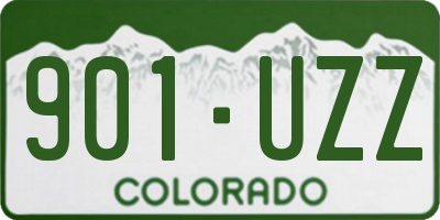 CO license plate 901UZZ