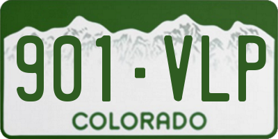 CO license plate 901VLP