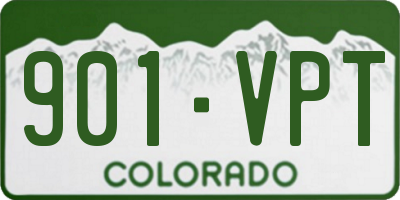 CO license plate 901VPT