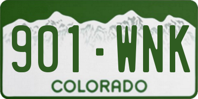 CO license plate 901WNK