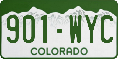 CO license plate 901WYC
