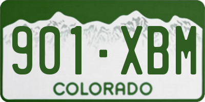 CO license plate 901XBM