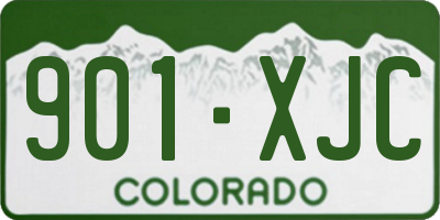CO license plate 901XJC
