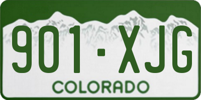 CO license plate 901XJG
