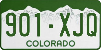 CO license plate 901XJQ