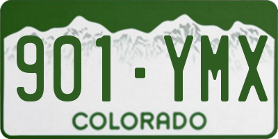 CO license plate 901YMX
