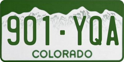 CO license plate 901YQA