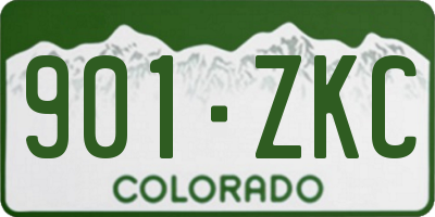 CO license plate 901ZKC