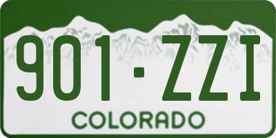 CO license plate 901ZZI