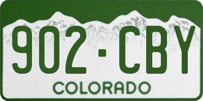 CO license plate 902CBY