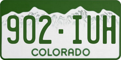 CO license plate 902IUH