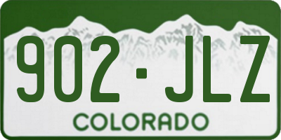 CO license plate 902JLZ