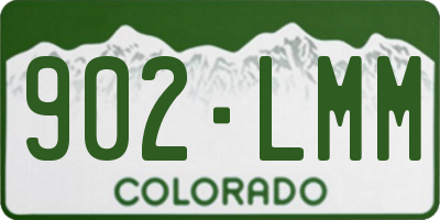CO license plate 902LMM