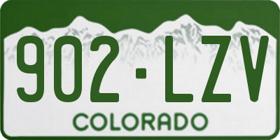 CO license plate 902LZV