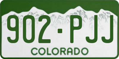 CO license plate 902PJJ