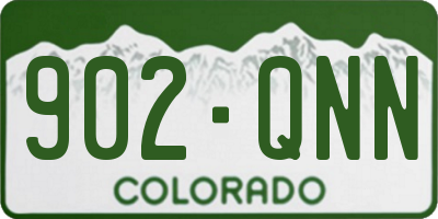 CO license plate 902QNN