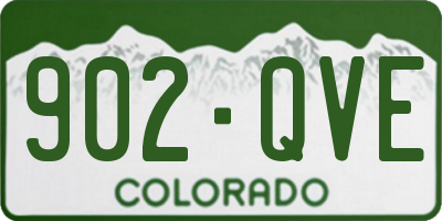 CO license plate 902QVE