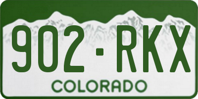 CO license plate 902RKX