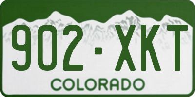 CO license plate 902XKT