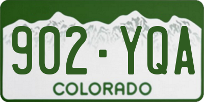 CO license plate 902YQA