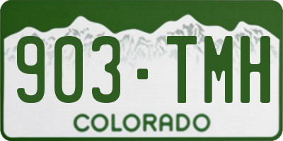 CO license plate 903TMH