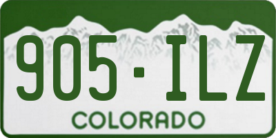 CO license plate 905ILZ