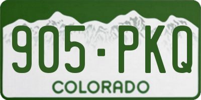 CO license plate 905PKQ