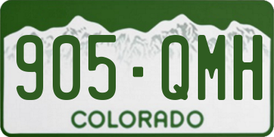 CO license plate 905QMH