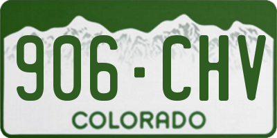 CO license plate 906CHV
