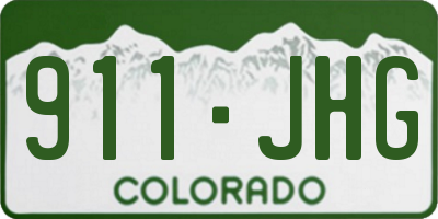 CO license plate 911JHG