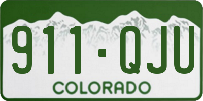 CO license plate 911QJU