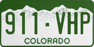 CO license plate 911VHP