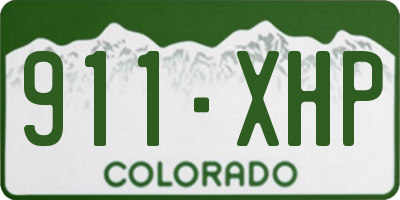 CO license plate 911XHP