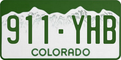 CO license plate 911YHB