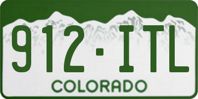 CO license plate 912ITL