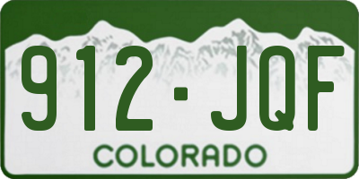 CO license plate 912JQF
