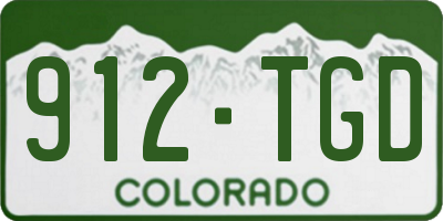 CO license plate 912TGD