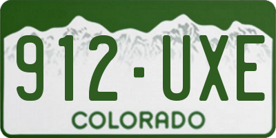 CO license plate 912UXE