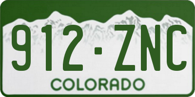 CO license plate 912ZNC