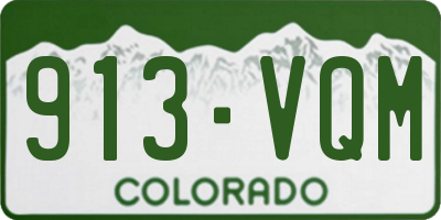 CO license plate 913VQM