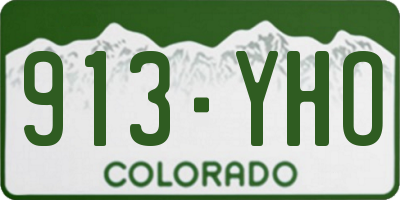 CO license plate 913YHO