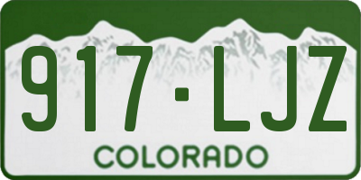 CO license plate 917LJZ
