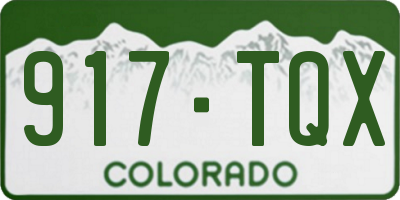 CO license plate 917TQX