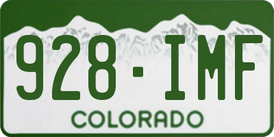 CO license plate 928IMF