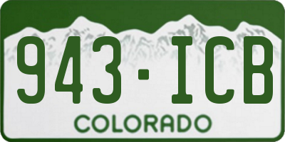 CO license plate 943ICB