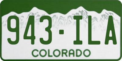 CO license plate 943ILA