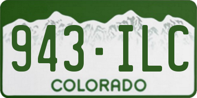 CO license plate 943ILC