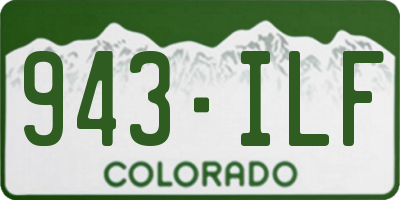 CO license plate 943ILF