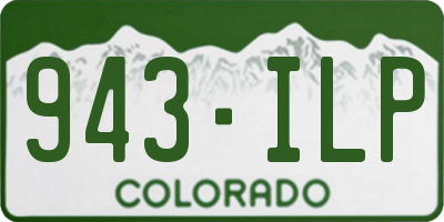 CO license plate 943ILP