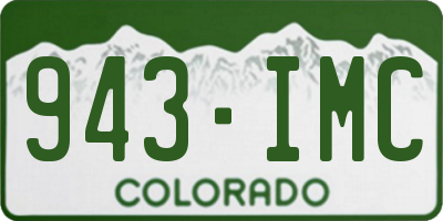 CO license plate 943IMC